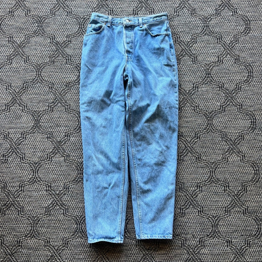 Vintage Levi's 501 Jeans Womens 30x30 Blue High Rise Straight Leg Button Fly 90s